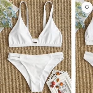 NWT white bikini